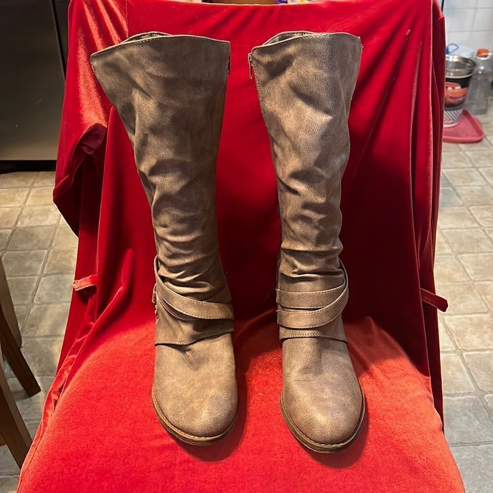 Womens Sugar faux leather boots